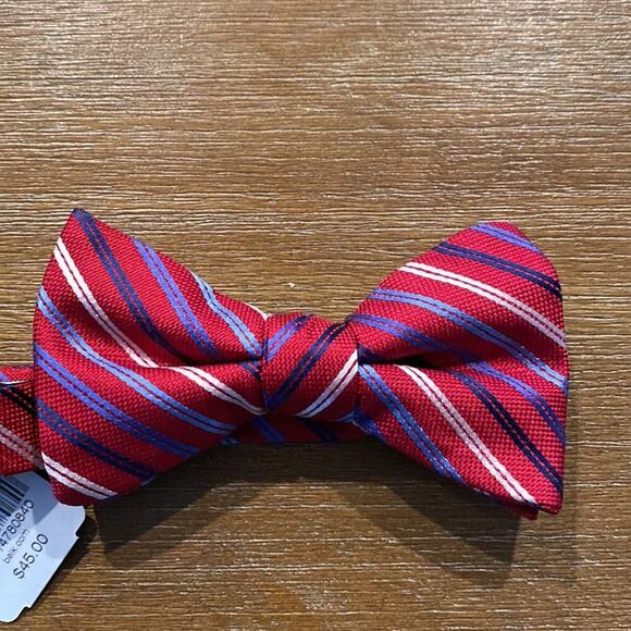 Saddlebred red blue adjustable bow tie formal wedding homecoming prom - Picture 1 of 4